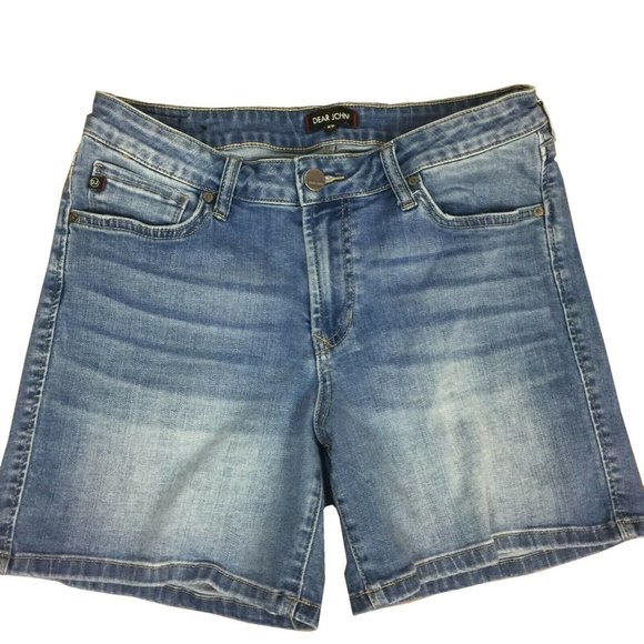 Dear John Pants - Dear John Women's Stretch Denim Shorts Siz 29 Blue Dear John Pants - Dear John Women's Stretch Denim Shorts Siz 29 Blue